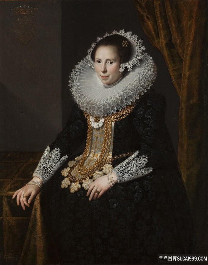 保卢斯-约翰娜 · 马腾斯肖像油画