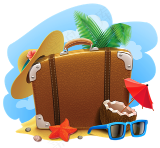 电商免抠海边沙滩元素实物摄影