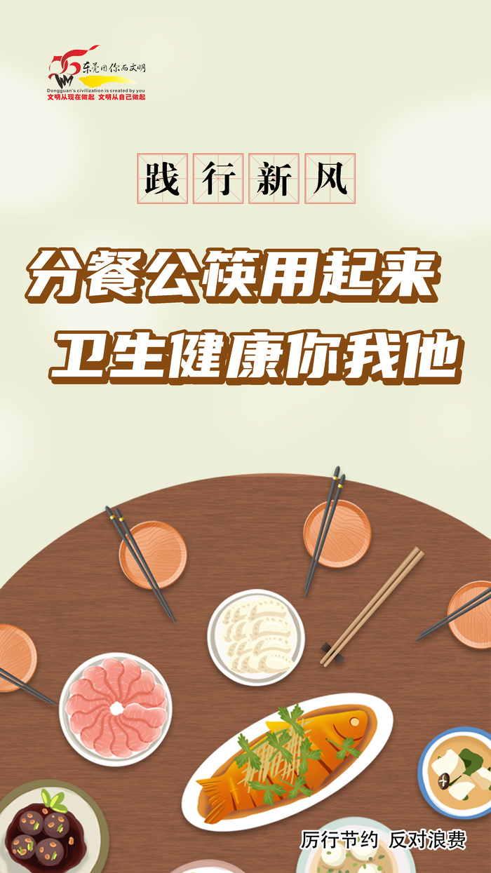 分餐公筷用起来海报设计PSD素材