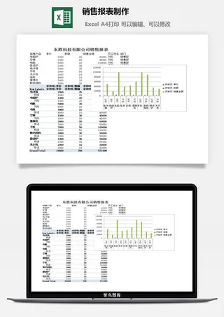 销售报表制作excel模板