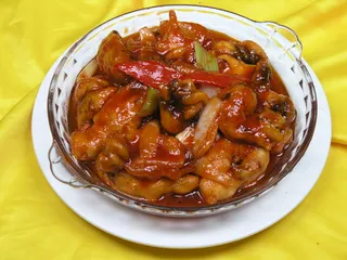 0711c-1383茄汁凤梨烧海参