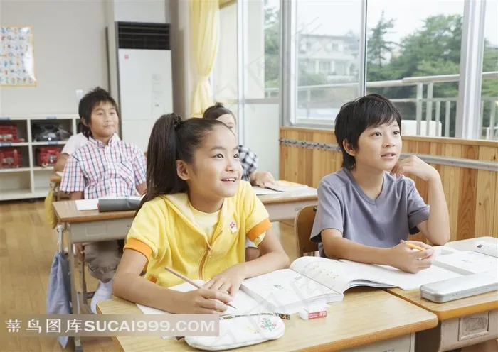 上课中的学生摄影