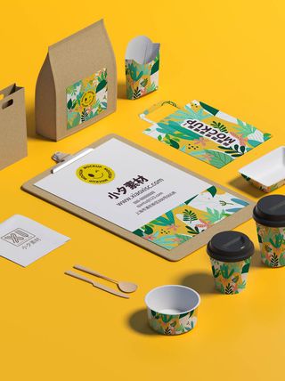 包装智能贴图样机VI效果PSD素材