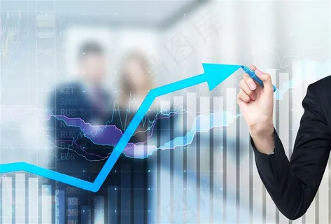 点击商务科技图表的商务人士高清图片 点击商务科技图表的商务人士高清图片