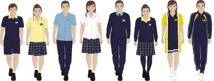 卡通制服人物男装女装少儿兴趣班
