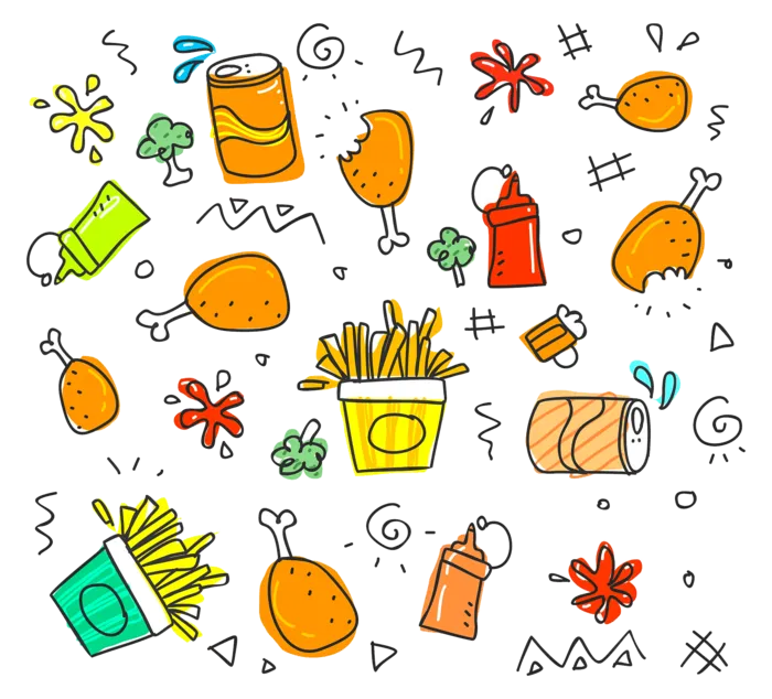 可爱的-草图-放-孩子-乐趣-有趣的-收藏-