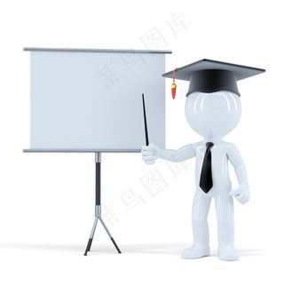 3D小人博士授课图片