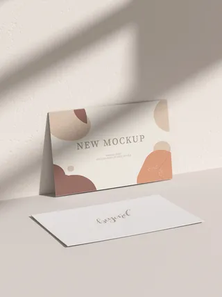 高端大气商务名片样机