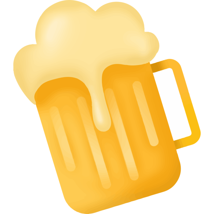 啤酒杯装饰元素