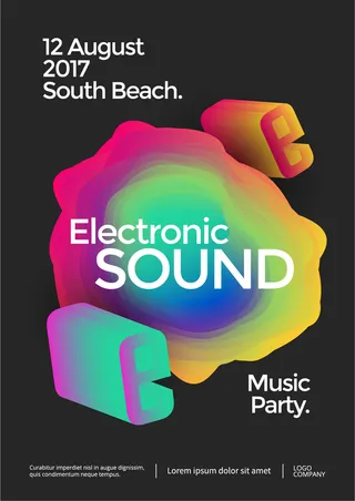 多彩渐变流体背景