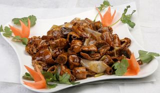 01 葱白爆松茸-小嫂子农家院