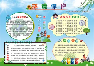 环境保护报刊、环保小海报、环保小知识