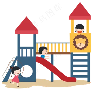 儿童节小孩玩耍 