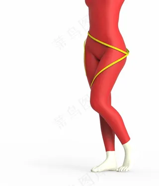 肥胖减肥创意广告元素高清素材图