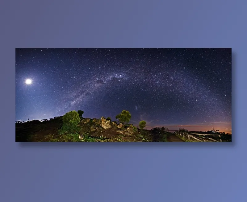 唯美夜晚星空图片