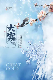24二十四节气传统节日大寒宣传活动海报插画合集psd设计素材模板 24二十四节气传统节日大寒宣传活动海报插画合集psd设计素材模板