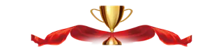 荣誉奖杯  丝带 免抠