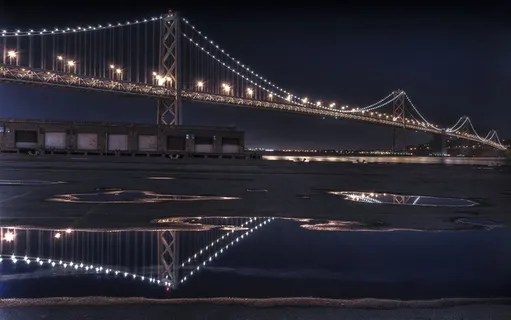 夜景高速天桥风景画 夜景高速天桥风景画