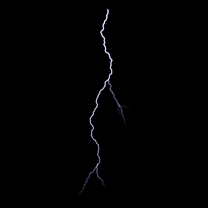 发着光芒的闪电