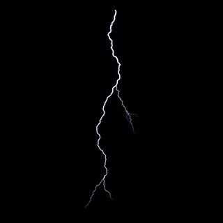 发着光芒的闪电