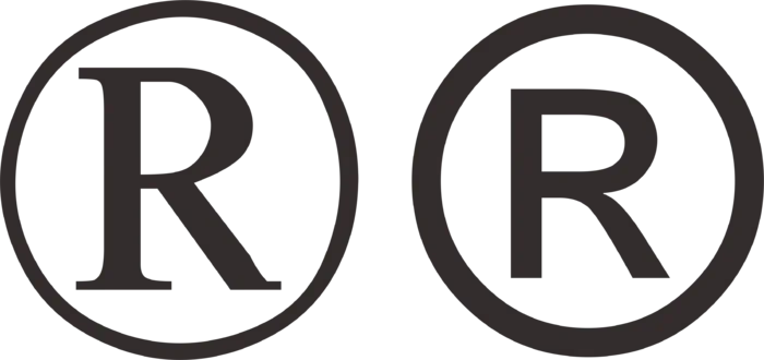 R标 免抠图商标 宋体 黑体免抠图
