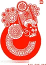 中国剪纸京剧脸陈九公