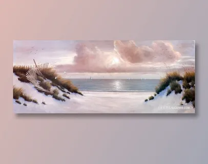 海景高清油画风景画