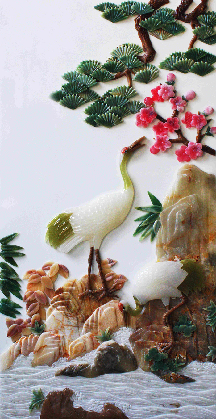 壁画 仿3D背景 油画