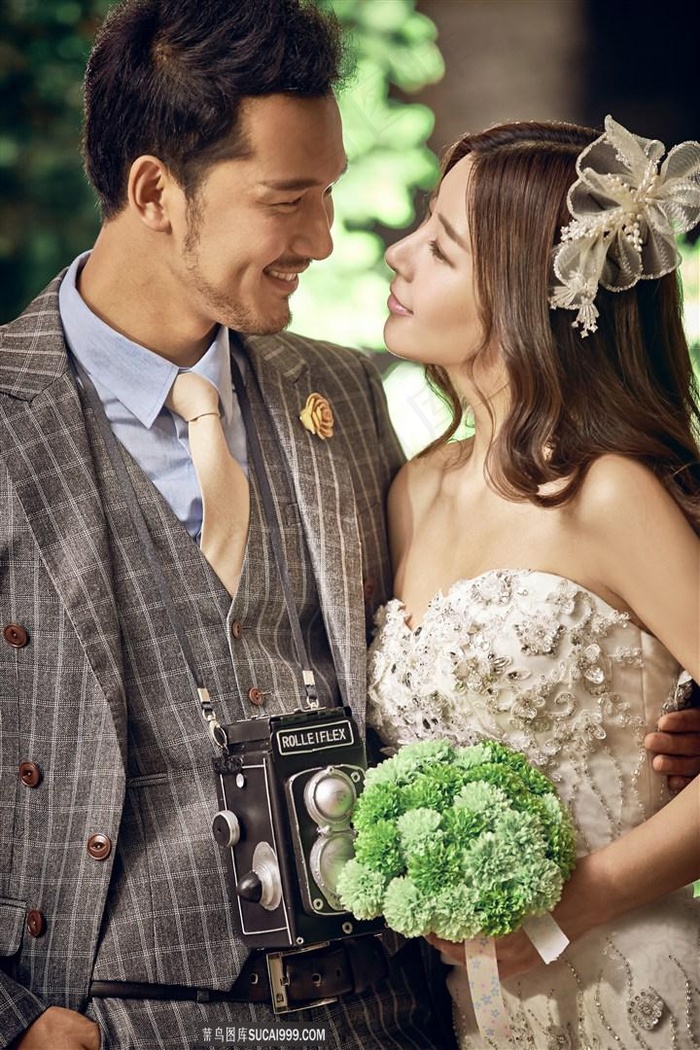 时尚恋人唯美婚纱写真大图