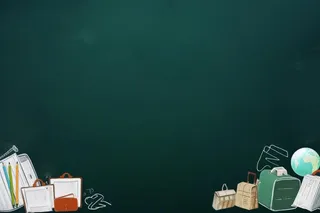 黑板云朵学习粉笔背景