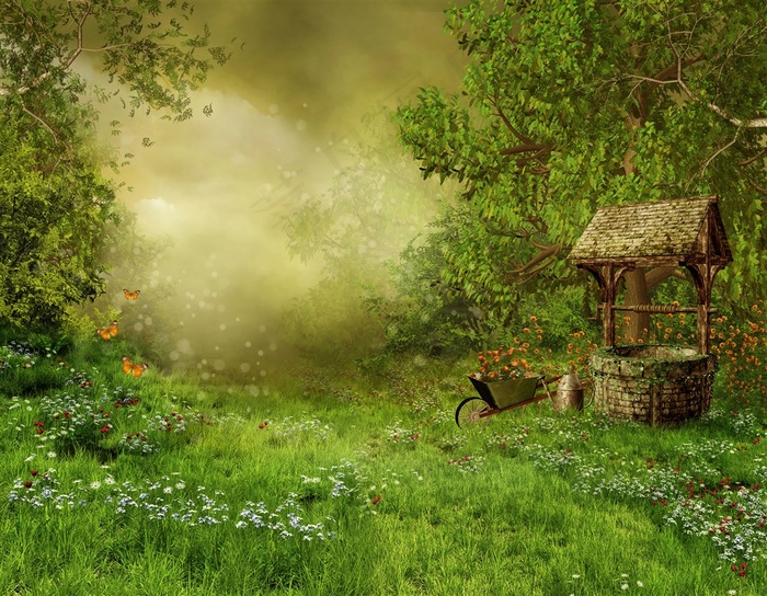 水井森林秘境梦幻世界幻境