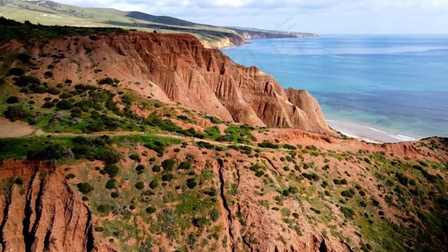 悬崖, 引人注目, 海滩, 景观, 水, 澳大利亚, 海洋