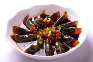 美食凉拌皮蛋