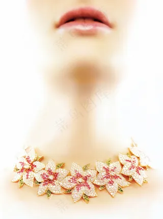 星型花朵项链图片下载