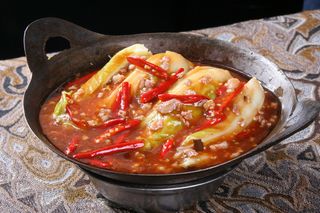 干锅娃娃菜-福源菜馆