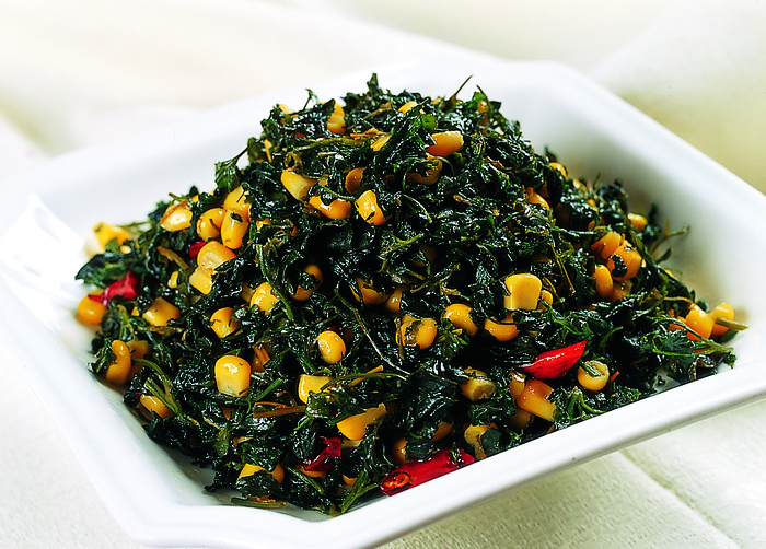 CXC01630灰条菜拌玉米粒