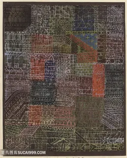 保罗克利手绘时尚水彩艺术背景