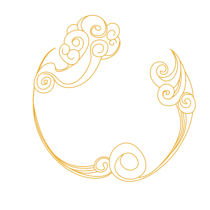 中国风中式传统祥云图案国潮古风边框云纹装饰元素PNG免抠素材图