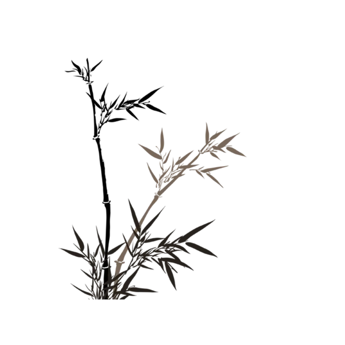 竹子水墨画中国风国画墨水书法竹子画