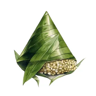 粽子绿叶免抠