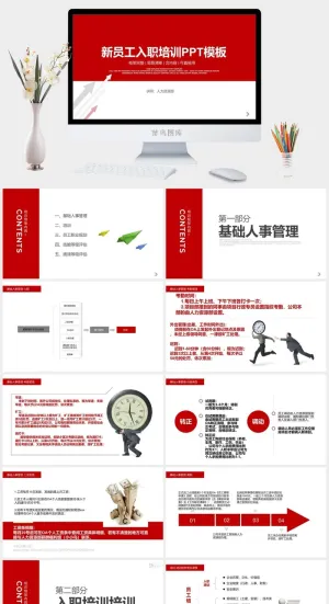 员工培训PPT模板预览图