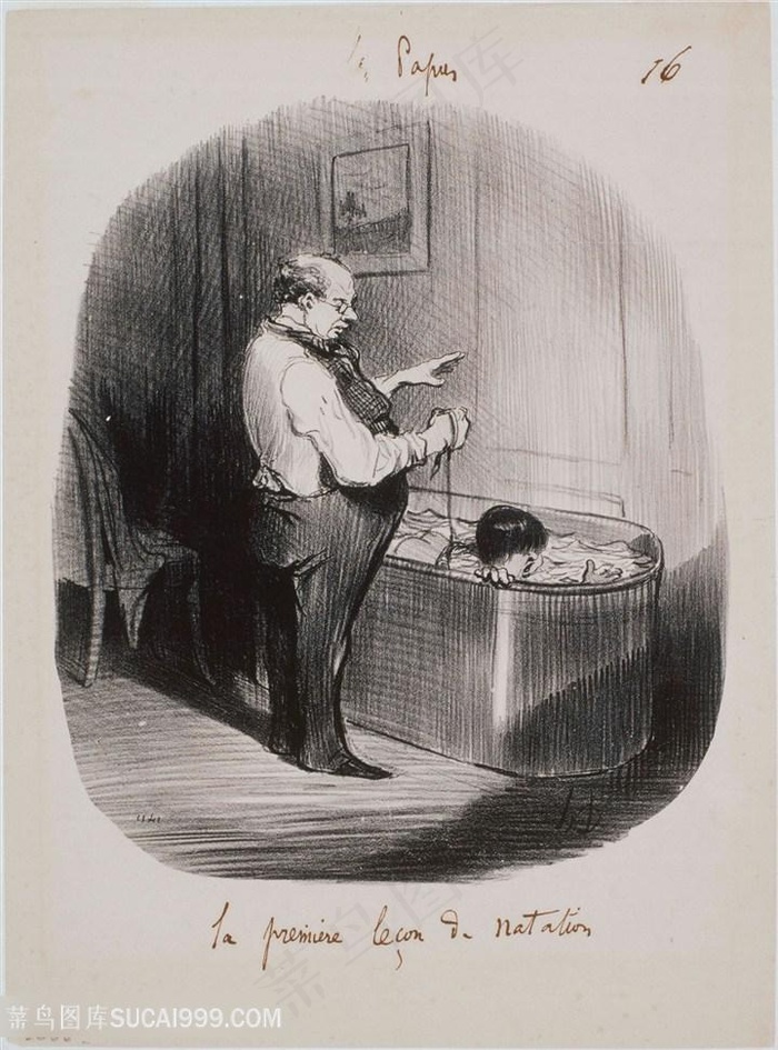 奥诺 · 杜米埃(1808-1879)-莱斯 · 帕帕斯 · 拉 · 普雷米尔 · 纳塔尔