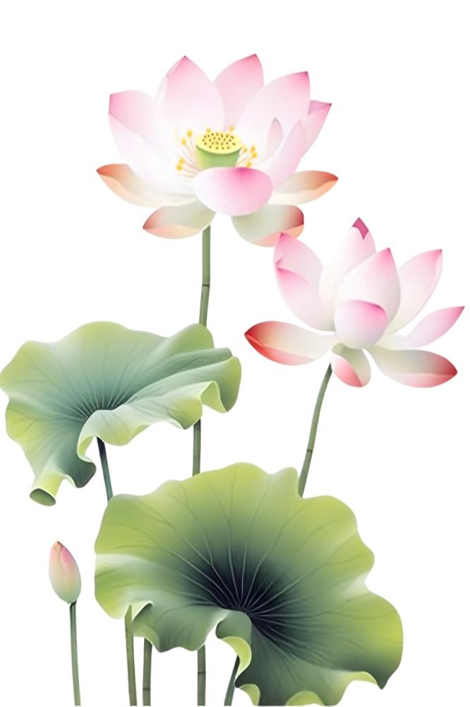 荷花荷叶莲花免抠