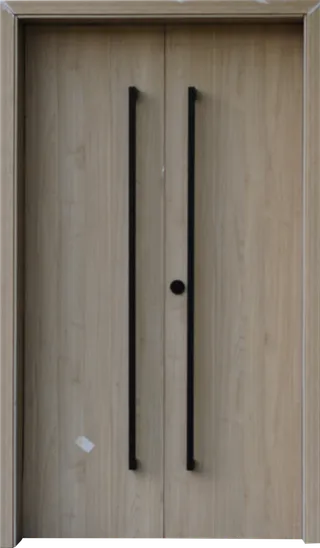 原木色简约风门口元素免抠