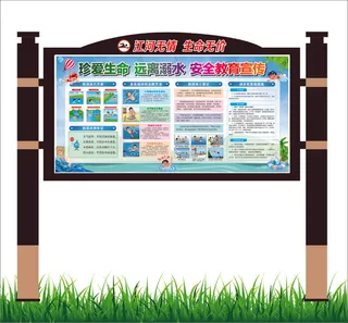 预防溺水宣传栏含效果图
