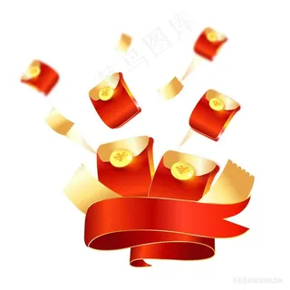 电商促销漂浮红包元素