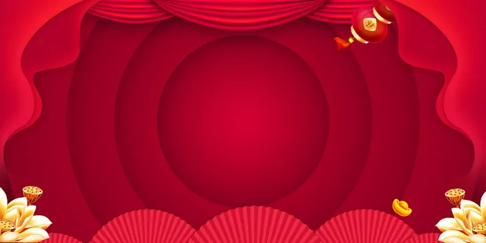 2022虎年新年春节卡通模板喜庆节日背景psd模版下载