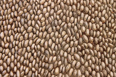 石子路面背景图片