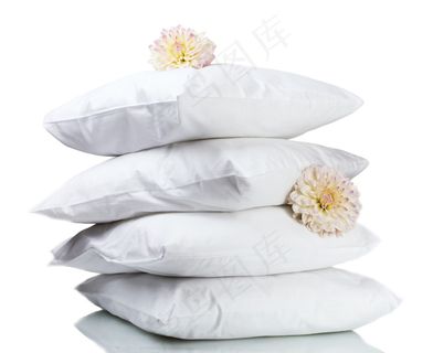 堆叠抱枕白色菊花图片下载