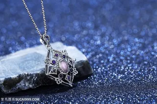 宝石首饰项链拍摄珠宝图片